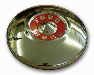 Hubcap - 55 -Small - Red Center