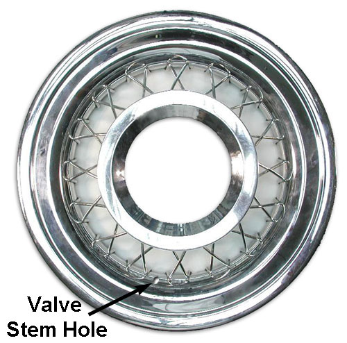 Hubcap - Basket no Clips With Valve Stem Hole