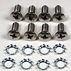 Install Kit - Soft Top Rear Clamp Plates to Top - 1 Per car