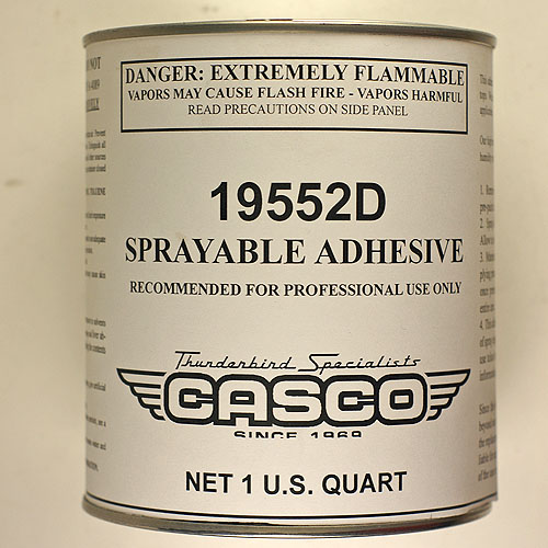 Adhesive - Sprayable - Quart - 1 Per car