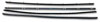 Kit - Door Glass Cat Whiskers - 4 Pcs - 1 Set Per car