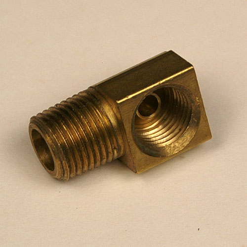 Elbow - Brass - Flex Hose to Power/Brake Booster - 1 Per car