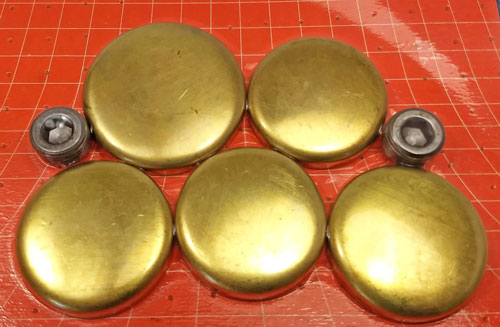 Brass Freeze Plugs for Engine Block - 7 Pcs - 1 Per car