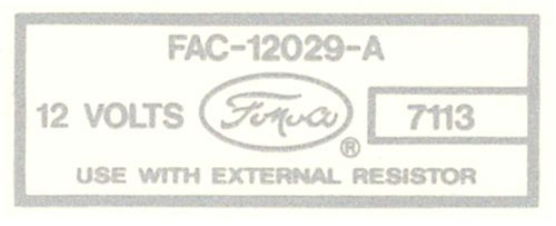 Decal - Coil - 56/57 - 1 Per car