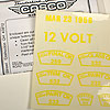 Decal Set - Inspection Stamps - 56 - 1 Per car