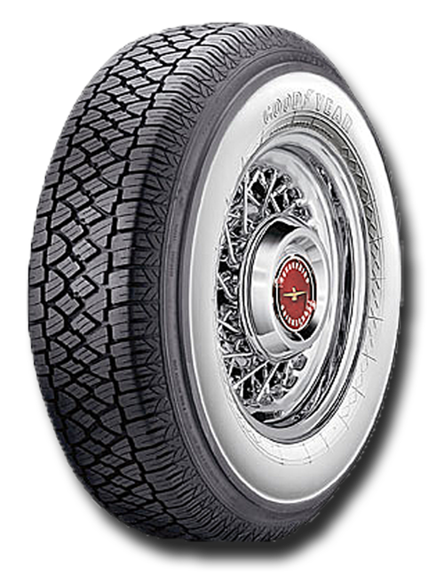 Radial Tire 2 5/8 Wide White 15